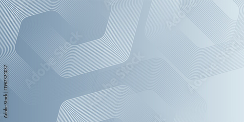 Digital futuristic technology concept with hexagons. Digital hexagonal blue abstract background. Geometric stripe line art design for poster, brochure, cover, banner, website, header.