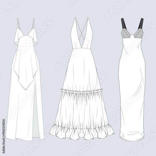 Womens Maxi Dress Collection Fashion Design