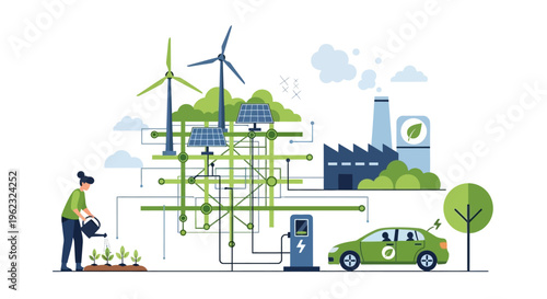 Sustainable Energy Future: Smart Grid, Renewable Power, Electric Vehicles & Green Industry