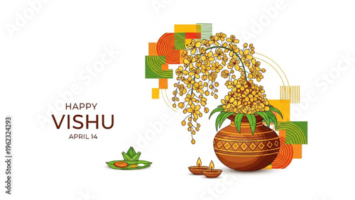 People celebrate Vishu festival with traditional items indoors