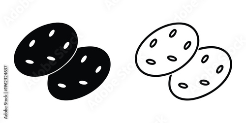Potato vegetable icon vector, Organic natural potato line art, Potato silhouette vector