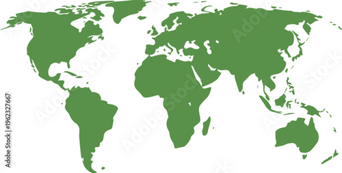 World map silhouette for travel agency branding