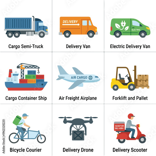 Delivery Vehicles and Transport.
