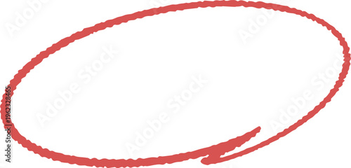 Oval highlight mark for worksheet and study notes