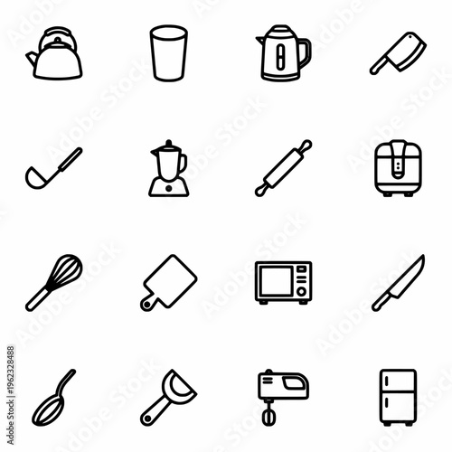 set of icons Kitchen