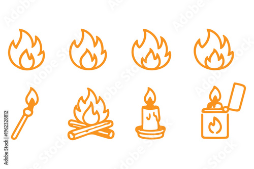 Collection of energy and utility icons showcasing various utilities and services for graphic design projects