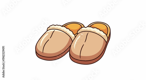 Cozy plush lined slippers, perfect for relaxing at home