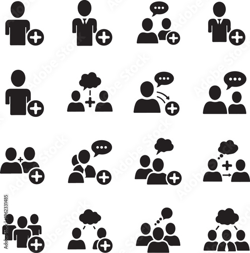 people icon set