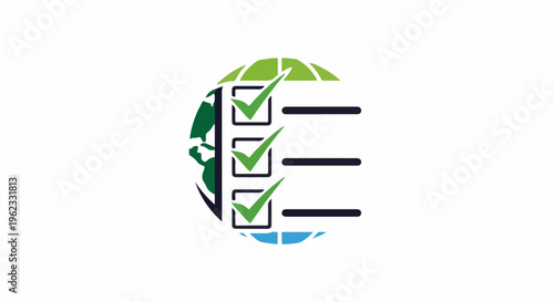 Checklist with global icons