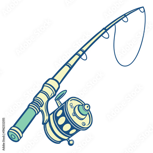 A fishing rod with a reel