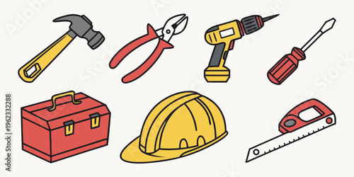 A set of tools for construction and repair