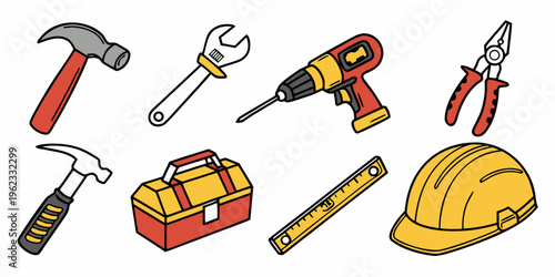 A set of tools for construction and repair