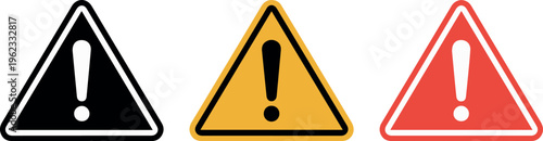 Emergency warning triangle symbol for health alerts