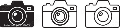 Photo camera icon, vector illustration, photography symbol, digital image, media, lens, shutter.