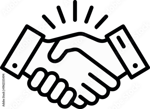 Handshake between two people sealing an agreement