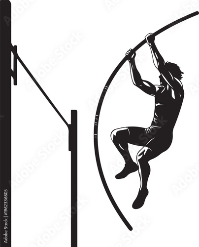 Pole vault athlete