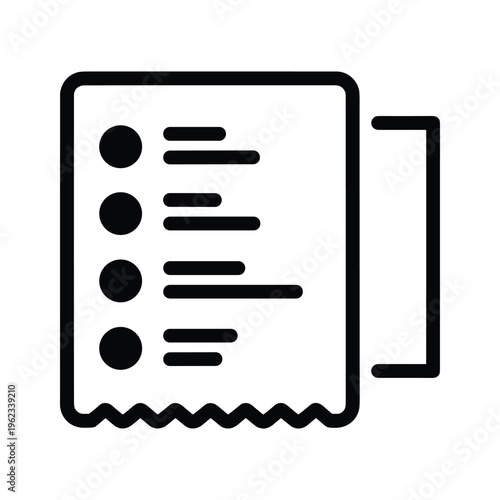 A receipt with a list of items and a partially torn edge being held by a hand.