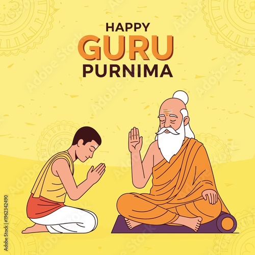 Guru Purnima: Student bows to enlightened guru, seeking blessings and knowledge