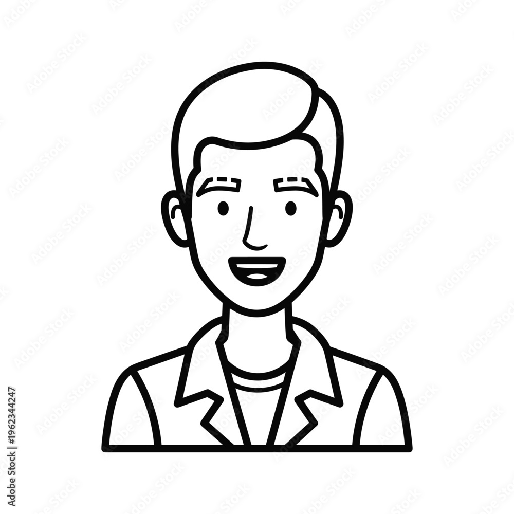 Fototapeta premium Professional man with a friendly and approachable expression wearing a lab coat