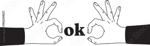 Cute Hand Gesture Icons Vector Set | Thumbs Up, OK, High Five, Love