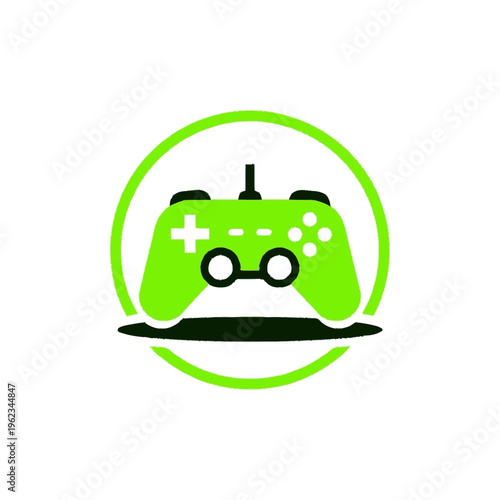 Green Video Game Controller Console.