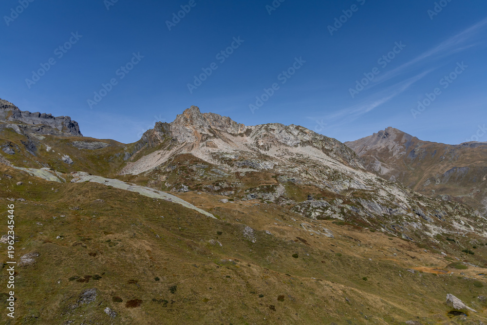 Fototapeta premium Beautiful mountain landscape in the Aosta Valley, Italian Alps