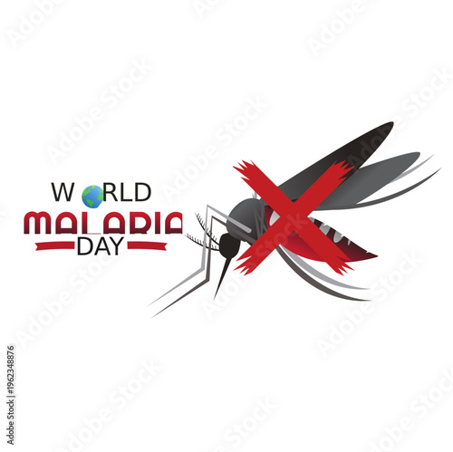 World Malaria Day Vector Illustration