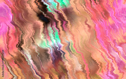 Abstract fluid marble texture background. Warm colorful liquid flow pattern. Artistic organic paint design