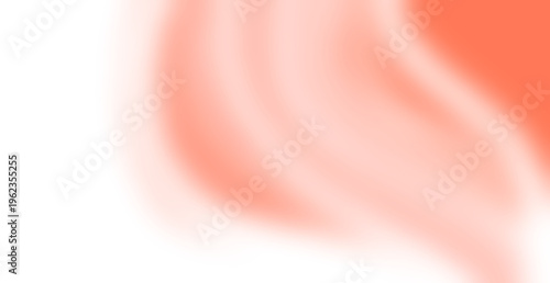 Abstract red gradient wave brush with textured noise, vintage style, isolated on transparent background for banner and wallpaper design.