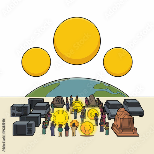 Diverse People Embracing Nature with Flowers