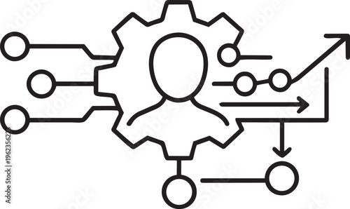 minimalist paperclip set with three black clips isolated on white background