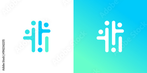 Dual meaning logo combining people, unity, family, and partnership elements, symbolizing togetherness, trust, collaboration, strong relationships