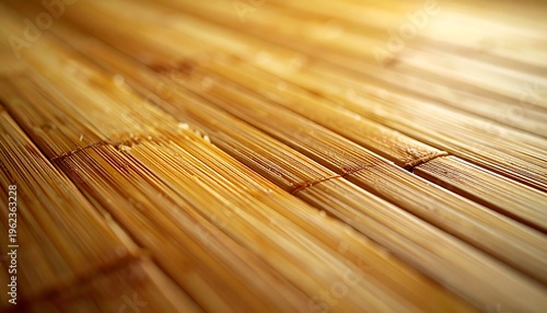 Close-up of diagonal planks creating a textured surface, showcasing light and shadow on wood. Detail of the material