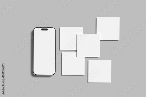 Instagram Post Blank Mockup template design	