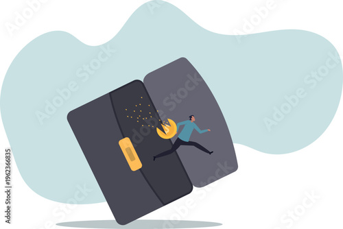 Depreciation, value reduce or drop, losing money from investment or economic recession, inflation or asset decline.human life and situation.