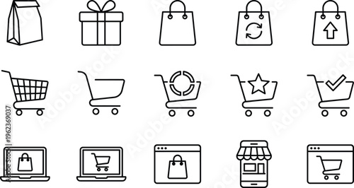 ersatile Icon Mega Set Featuring Business Strategy Marketing E-commerce Shopping Insurance Protection Medical Healthcare Diagnostics Software Development