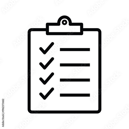 Clipboard with all checklist items marked as complete
