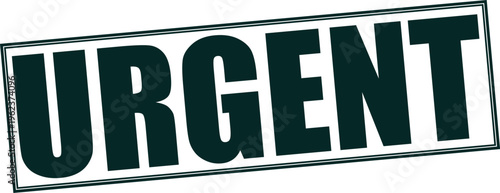 Vector urgent stamp, high priority, immediate action required graphic