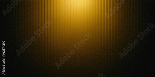 Quadro em tela A dramatic golden light shines through a dark and textured background