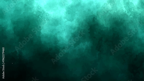 Abstract teal cloud-like smoky background and ethereal artistic texture and flowing energy and mysterious concept.