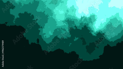 Abstract ocean water color and dark teal turquoise art and modern artistic background design for any creative project and vibrant backdrop and moody atmospheric texture.