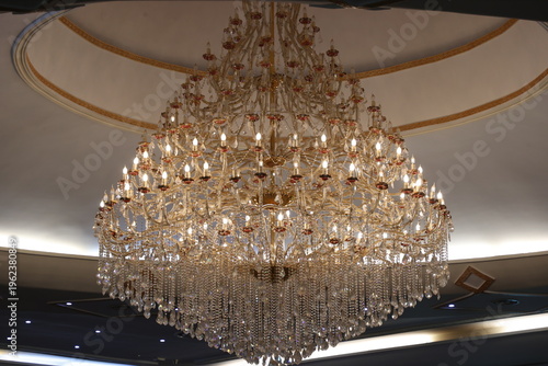 beautiful chandeliers to illuminate a conference room