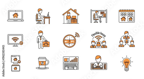 Businessman working on laptop computer.