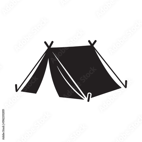 A native camping travel design featuring a vector illustration set of a wigwam teepee tent symbol for home and art