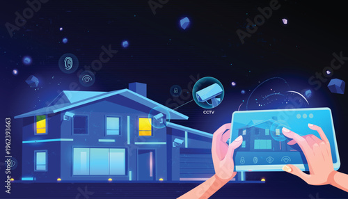 Smart Home Security & CCTV Monitoring Interface