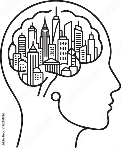 human head silhouette