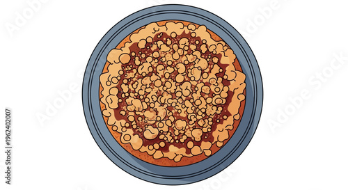 A delicious pepperoni pizza being served on a plate indoors
