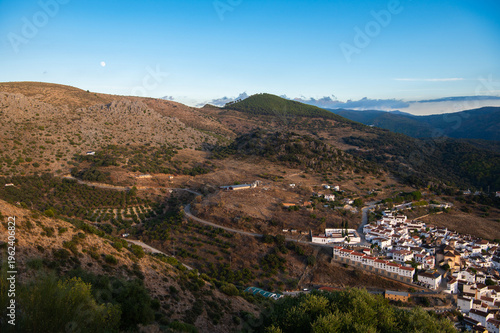 Andalusia Spain mountain village landscape white houses rural countryside scenic hills