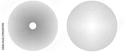 Pain red circles. Pain localization sign and pain pointings. Red rings. Sonar waves. Set of radar icons. Symbols for medical design. Vector illustration.
