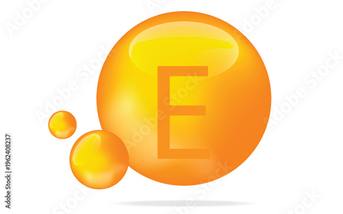 Vitamin shining pill capcule icon. Shining golden substance drop. Meds ads. Beauty treatment nutrition skin care design